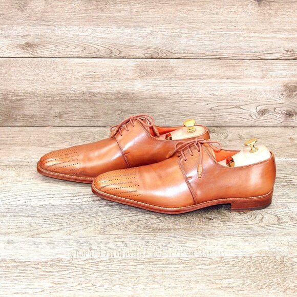 $425 Nordstrom MEZLAN Pedrosa 10 M Derby Tan * add $15 new Trees main image 7